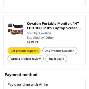 Cevaton Portable Monitor 14" FHD 1080P IPS